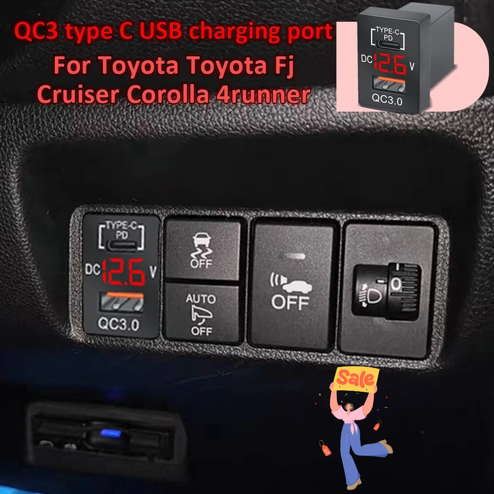 LED Qc 3 Usb Charger Fog Light Switch Button for Toyota Highlander 2020 Senna 2016 Alphard FJ Cruiser 4 Runne Costa Accessories
LED Qc 3 Usb Charger Fog Light Switch Button for Toyota Highlander 2020 Senna 2016 Alphard FJ Cruiser 4 Runne Costa Accessories