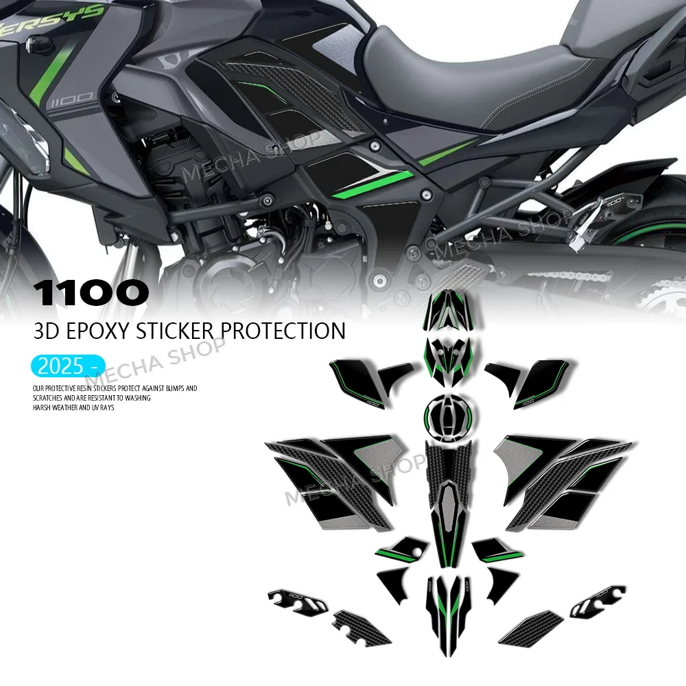 For Versys 1100 2025 Motorcycle Accessories 3D Tank Pad Sticker Protection Kit
For Versys 1100 2025 Motorcycle Accessories 3D Tank Pad Sticker Protection Kit
