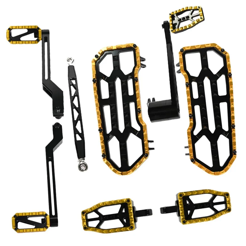 Комплект передних и задних подножек для водителя и пассажира, педали и рычаг переключения передач для мотоциклов Harley Touring и Trike.
Комплект передних и задних подножек для водителя и пассажира, педали и рычаг переключения передач для мотоциклов Harley Touring и Trike.