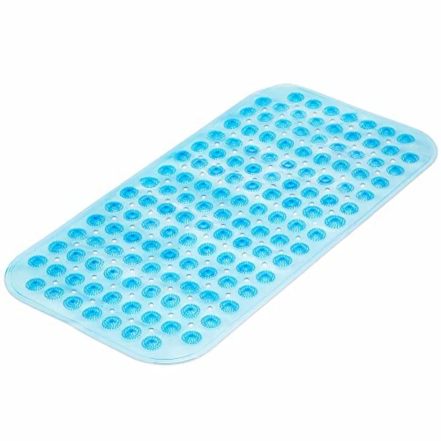 Massager Bath Mat, Non-Slip Shower Mat with Strong Safety Suction Cups, Latex-Free, Machine Washable Bath Mat 27.5 x 14 Inch
Massager Bath Mat, Non-Slip Shower Mat with Strong Safety Suction Cups, Latex-Free, Machine Washable Bath Mat 27.5 x 14 Inch