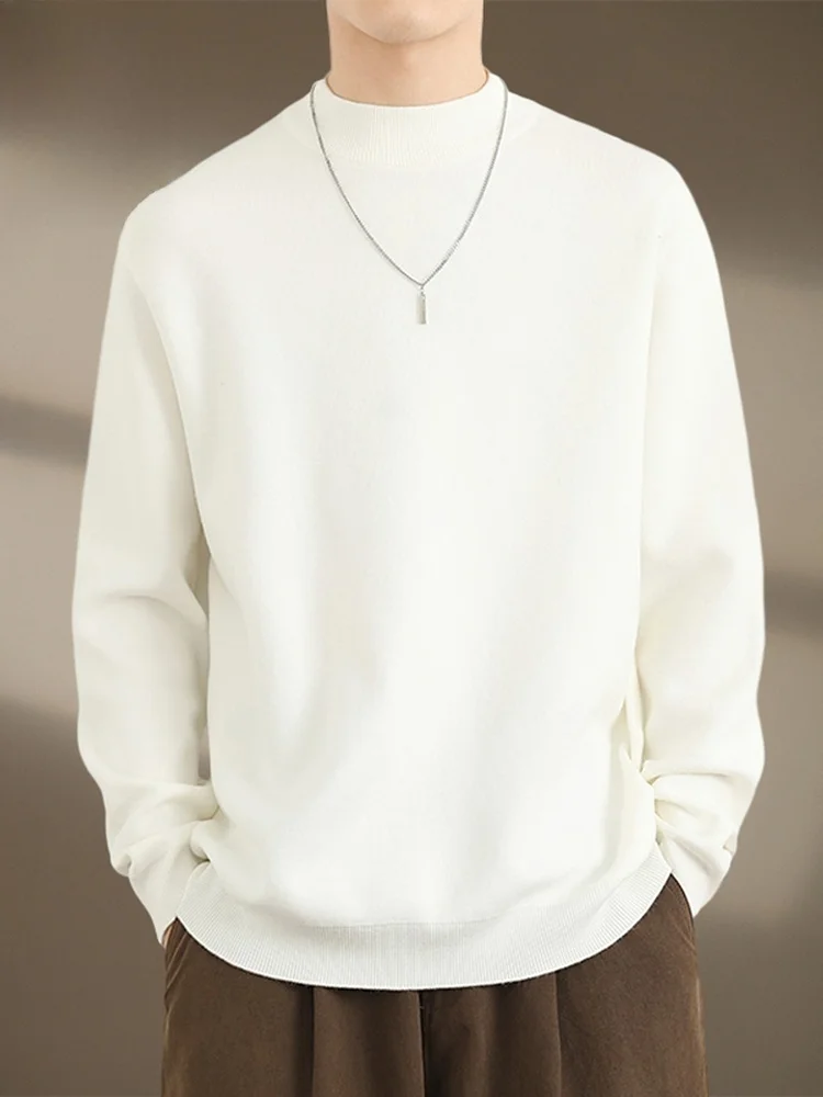 Men's Winter Thiened Warm Casual Knitted Sweater f High Collar Inner Wear Comfortable Loose Fit Long Sve T-irt
Men's Winter Thiened Warm Casual Knitted Sweater f High Collar Inner Wear Comfortable Loose Fit Long Sve T-irt