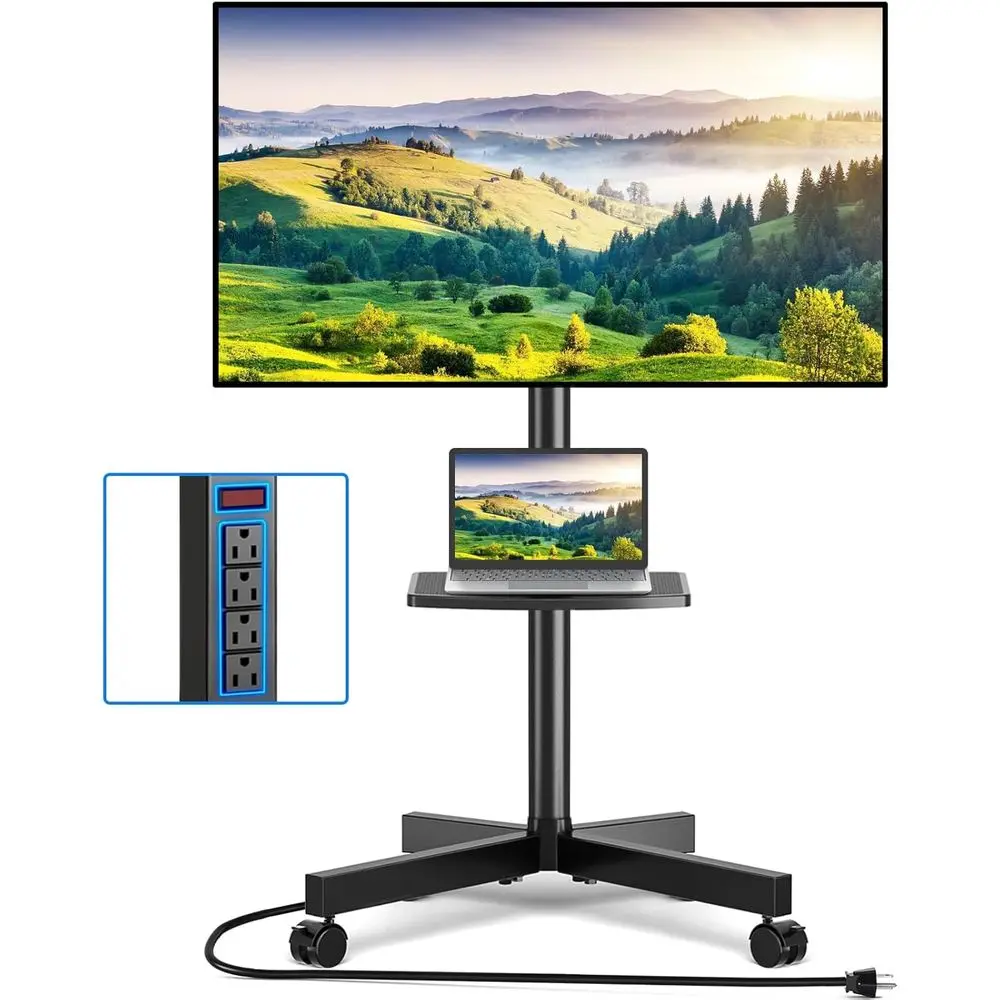 Тележка на колесиках для телевизоров диаметром 23–60 дюймов, регулируемая высота, портативная подставка на колесах, макс. VESA 400x400 мм
Тележка на колесиках для телевизоров диаметром 23–60 дюймов, регулируемая высота, портативная подставка на колесах, макс. VESA 400x400 мм