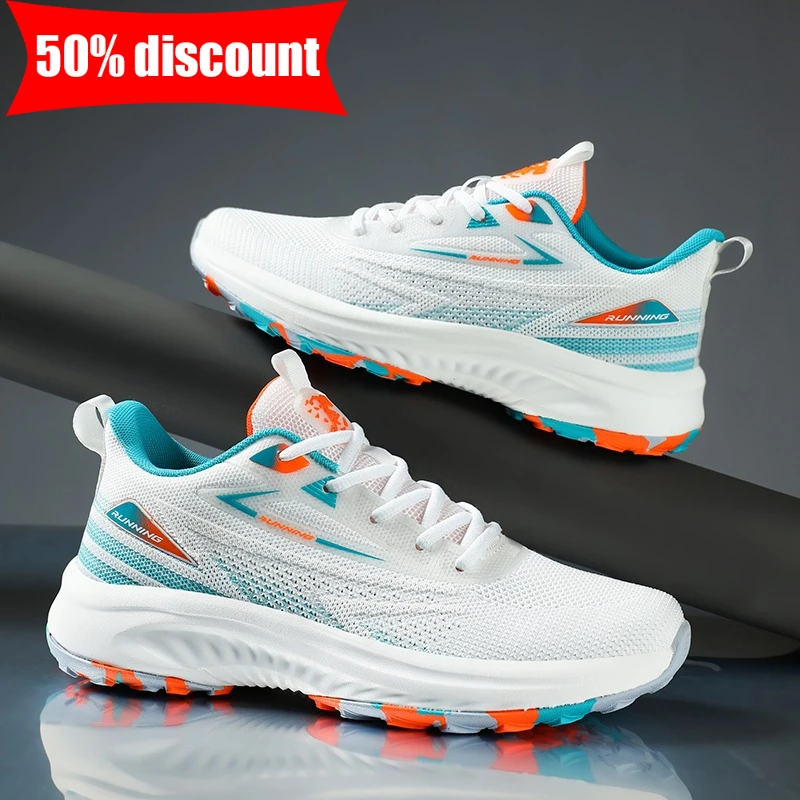 Mens Sports Shoes Lace Up Comfortable Mesh Morning Running Fitness Shoes Elastic Sole Wear-resistant Youth Sports Training Shoes
Mens Sports Shoes Lace Up Comfortable Mesh Morning Running Fitness Shoes Elastic Sole Wear-resistant Youth Sports Training Shoes