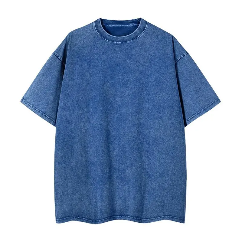 American Style Retro Heavyweight Solid Color Short Sleeved T-shirt Men Women Summer Street Trendy Washed Old Oversized Clothes
American Style Retro Heavyweight Solid Color Short Sleeved T-shirt Men Women Summer Street Trendy Washed Old Oversized Clothes