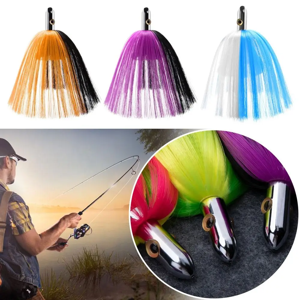 1Pcs Durable 17/20/22cm Brass Head Fishing Lure With Nylon Hair Metal Trolling Bait Big Game Lures Deep Sea
1Pcs Durable 17/20/22cm Brass Head Fishing Lure With Nylon Hair Metal Trolling Bait Big Game Lures Deep Sea