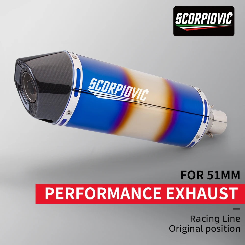 51MM caliber universal motorcycle exhaust pipe modification AW25 CBR650 Z900 Arrow brand stainless steel tail muffler
51MM caliber universal motorcycle exhaust pipe modification AW25 CBR650 Z900 Arrow brand stainless steel tail muffler