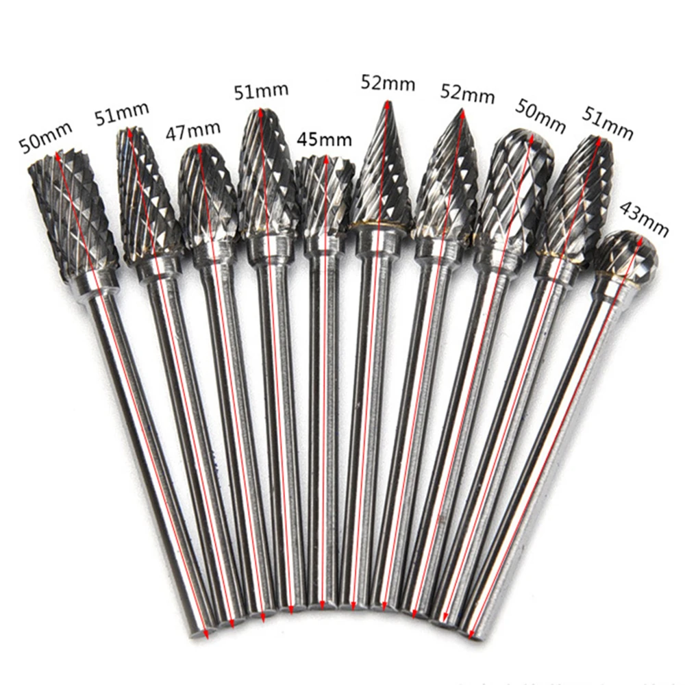 Milling Cutter Rotary Burr Tungsten Carbide Set Drill Bit CNC Engraving Abrasive Tools for Metalworking Polishing
Milling Cutter Rotary Burr Tungsten Carbide Set Drill Bit CNC Engraving Abrasive Tools for Metalworking Polishing