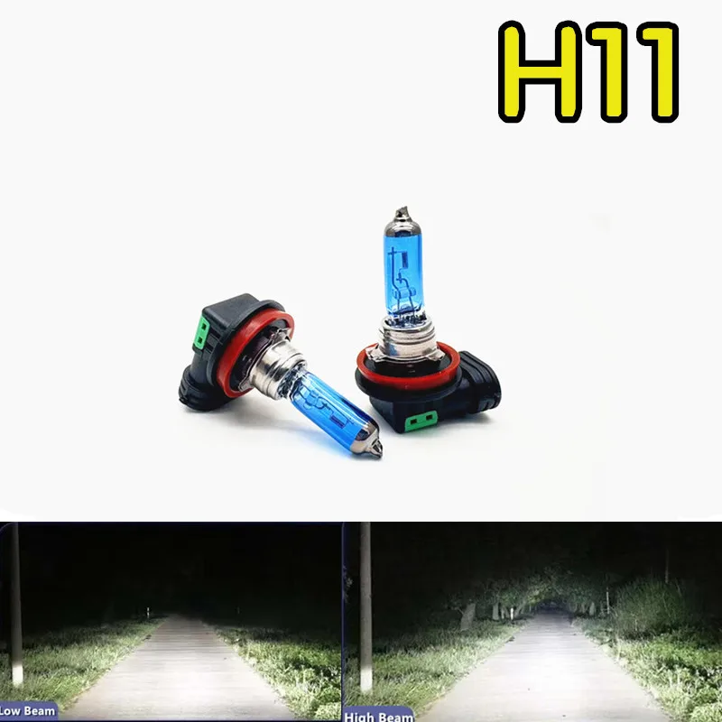 2Pcs H11 Halogen Headlight Car Light Hi/Lo Beam Platinum plated head12V 100W Super White Bulb Fog Halogen Bulb
2Pcs H11 Halogen Headlight Car Light Hi/Lo Beam Platinum plated head12V 100W Super White Bulb Fog Halogen Bulb