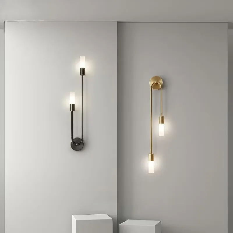 Nordic minimalist double head wall lamp, living room background wall lamp, bedroom bedside lamp
Nordic minimalist double head wall lamp, living room background wall lamp, bedroom bedside lamp
