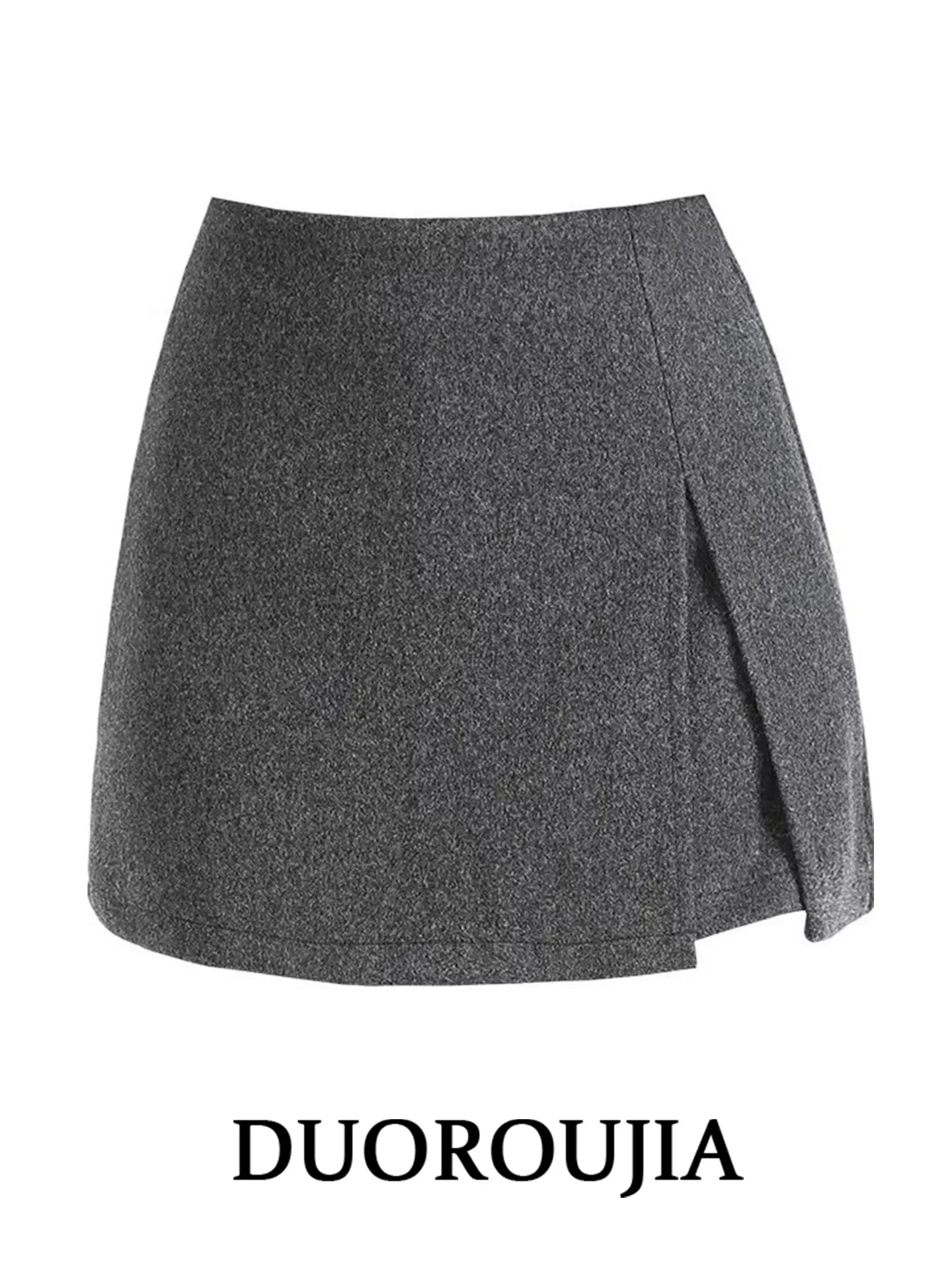 DUOR plus Size Grey Asymmetric Woolen Suit Skirt Women's High Waist Slimming Short Skirt Pants Anti-Light Walking
DUOR plus Size Grey Asymmetric Woolen Suit Skirt Women's High Waist Slimming Short Skirt Pants Anti-Light Walking