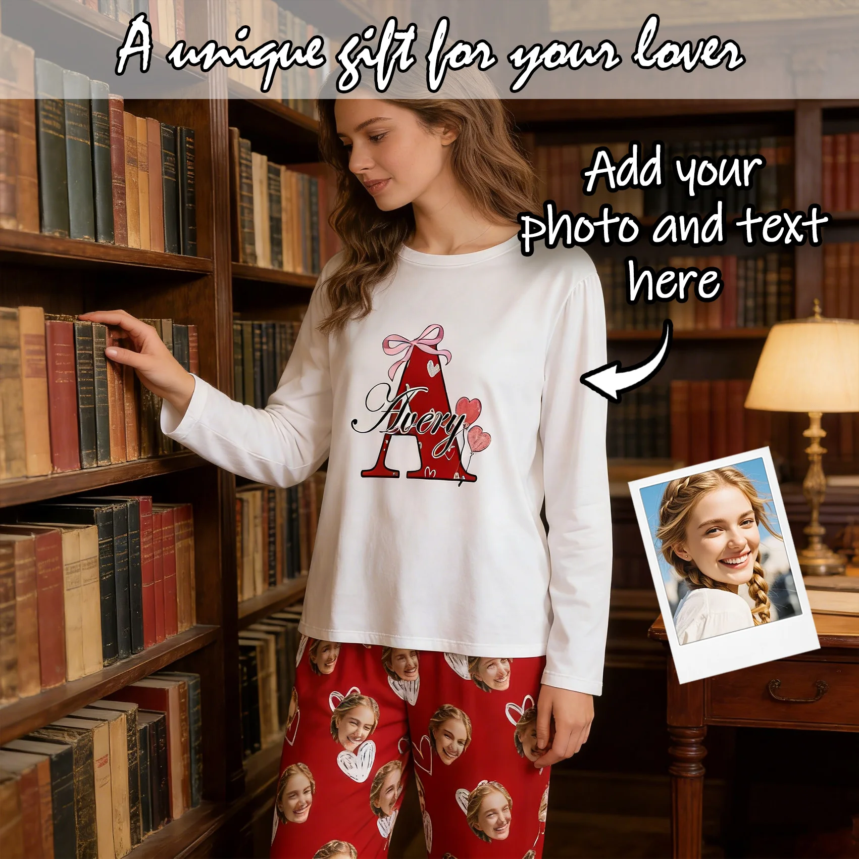 Женские пижамы на заказ с лицом, домашняя одежда, женский пижамный комплект с длинными рукавами на заказ, персонализированный рождественский подарок, семейная пара, домашнее животное
Женские пижамы на заказ с лицом, домашняя одежда, женский пижамный комплект с длинными рукавами на заказ, персонализированный рождественский подарок, семейная пара, домашнее животное