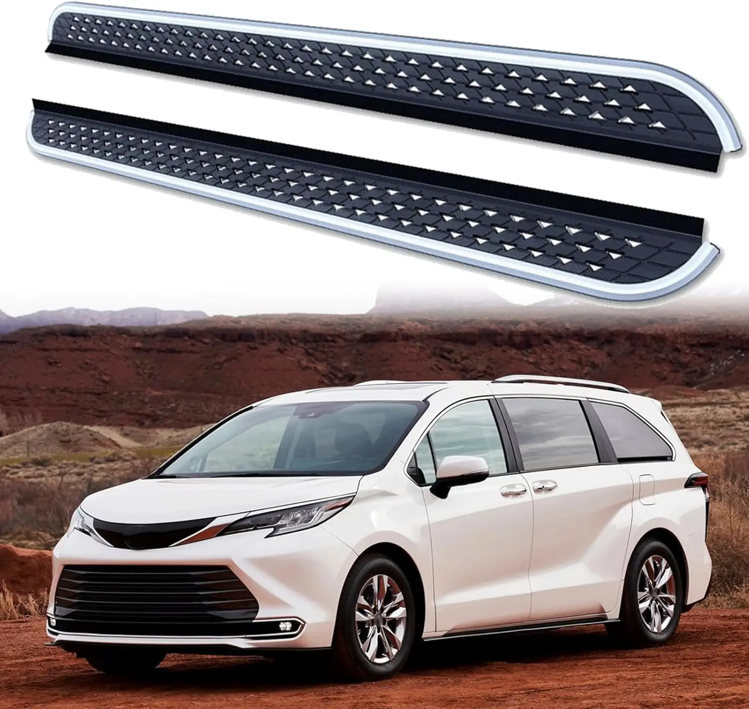 2 шт. подножки, боковые ступеньки, педаль, Nerf Bar, подходят для Toyota Sienna 2021 2022 2023 2024 2025 XL40, серебристый Nerf Bar
2 шт. подножки, боковые ступеньки, педаль, Nerf Bar, подходят для Toyota Sienna 2021 2022 2023 2024 2025 XL40, серебристый Nerf Bar
