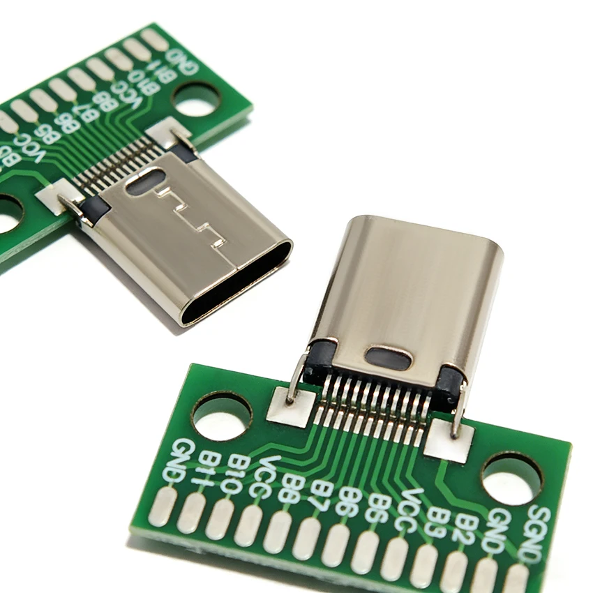 TYPE-C 24P Male Female Plug Receptacle for Current Testing PCB Adapter USB Clamp Board Solded DIY with Test Board
TYPE-C 24P Male Female Plug Receptacle for Current Testing PCB Adapter USB Clamp Board Solded DIY with Test Board