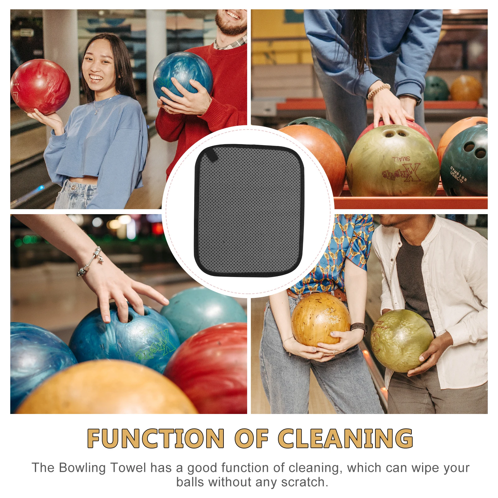 Reusable Microfiber Bowling Towel Fast-Drying Ball Cleaning Pad Anti-Slip Design for Portable Bowling Ball Care Essential Supply
Reusable Microfiber Bowling Towel Fast-Drying Ball Cleaning Pad Anti-Slip Design for Portable Bowling Ball Care Essential Supply