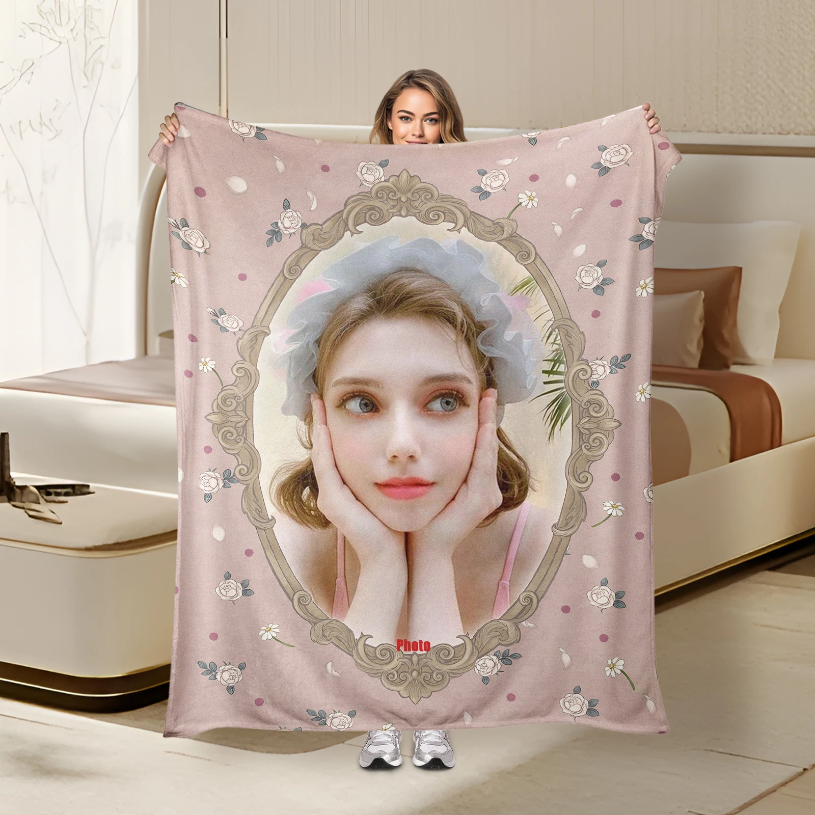 Custom Frame Design Floral Petal Pink Cozy Blanket For Elegant Home Decor And Warmth With Artistic Flower Pattern Style
Custom Frame Design Floral Petal Pink Cozy Blanket For Elegant Home Decor And Warmth With Artistic Flower Pattern Style