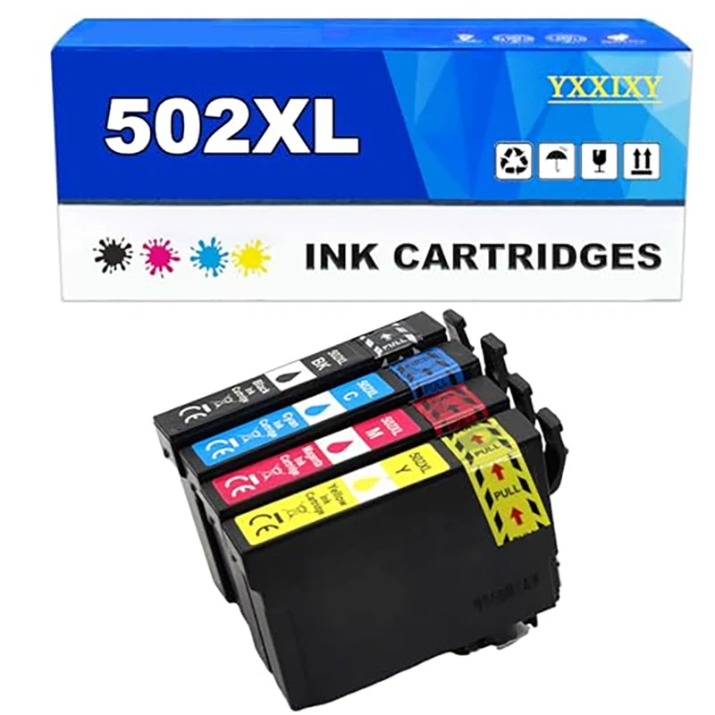 502XL Ink Cartridges Compatible for Epson 502 XL T502XL Ink, Fit for XP-5100 XP-5105 WorkForce WF-2860DWF WF-2865DWF Printer
502XL Ink Cartridges Compatible for Epson 502 XL T502XL Ink, Fit for XP-5100 XP-5105 WorkForce WF-2860DWF WF-2865DWF Printer