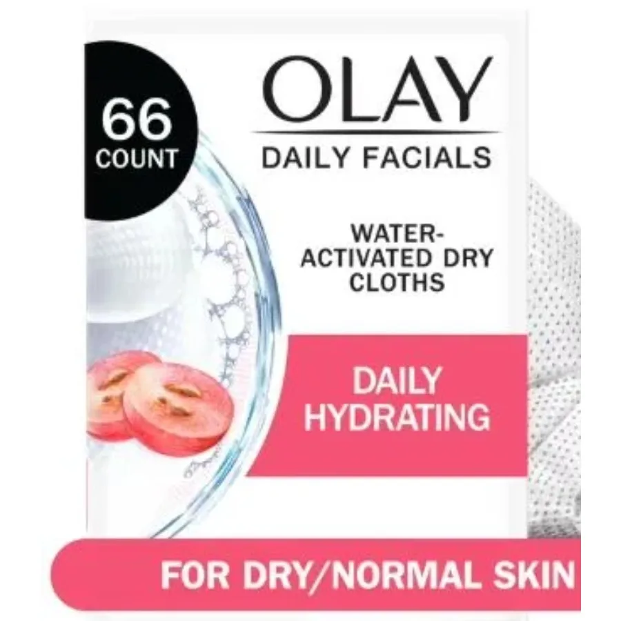Olay Skin Care Daily Facials Hydrating Cleansing Face Wipes All Skin Types Fragrance-Free 66 Count
Olay Skin Care Daily Facials Hydrating Cleansing Face Wipes All Skin Types Fragrance-Free 66 Count