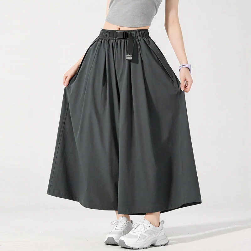 Women's Wide Leg Pants Summer Fashion Waterproof Sports Trousers Elastic Waist Breathable Outdoor Ankle-length Bottoms for Women
Women's Wide Leg Pants Summer Fashion Waterproof Sports Trousers Elastic Waist Breathable Outdoor Ankle-length Bottoms for Women