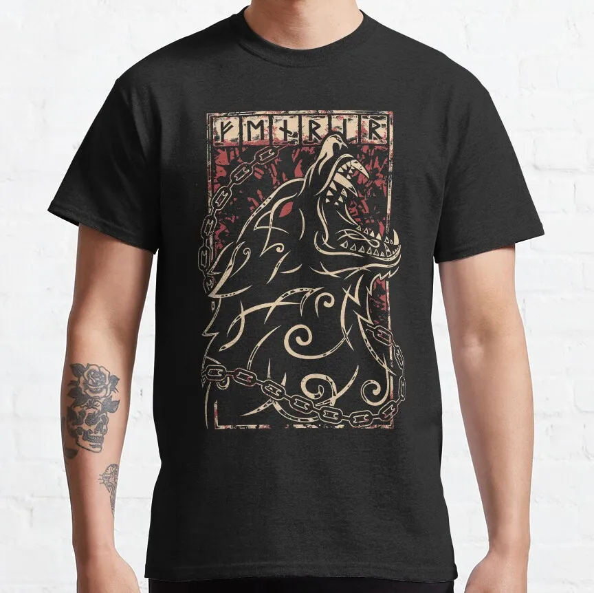 retro Fenrir Norse honor Viking Wolf of odin Valknut Knotwork Mythology valhalla middle ages nordic printed t shirt plus size
retro Fenrir Norse honor Viking Wolf of odin Valknut Knotwork Mythology valhalla middle ages nordic printed t shirt plus size
