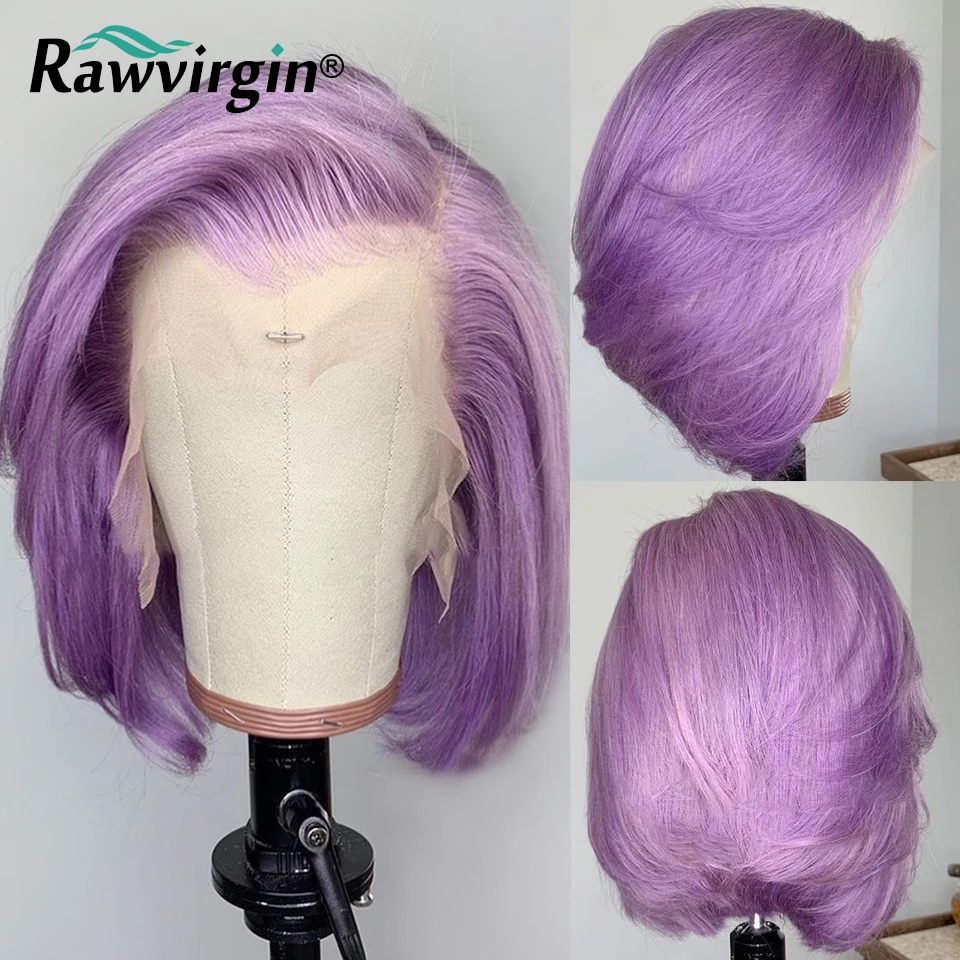 Purple Colored Short Bob 13x4 Lace Front Wigs For Women Human Hair Straight Transparent Lace Frontal Wig Brazilian Remy Hair 180
Purple Colored Short Bob 13x4 Lace Front Wigs For Women Human Hair Straight Transparent Lace Frontal Wig Brazilian Remy Hair 180
