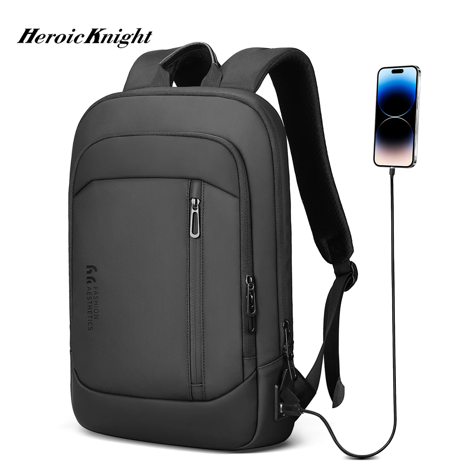 Heroic Knight Ultra-Slim Business 15.6” Laptop Backpack Portable Man Waterproof Commute Daypack Multifunction School Travel Bag
Heroic Knight Ultra-Slim Business 15.6” Laptop Backpack Portable Man Waterproof Commute Daypack Multifunction School Travel Bag