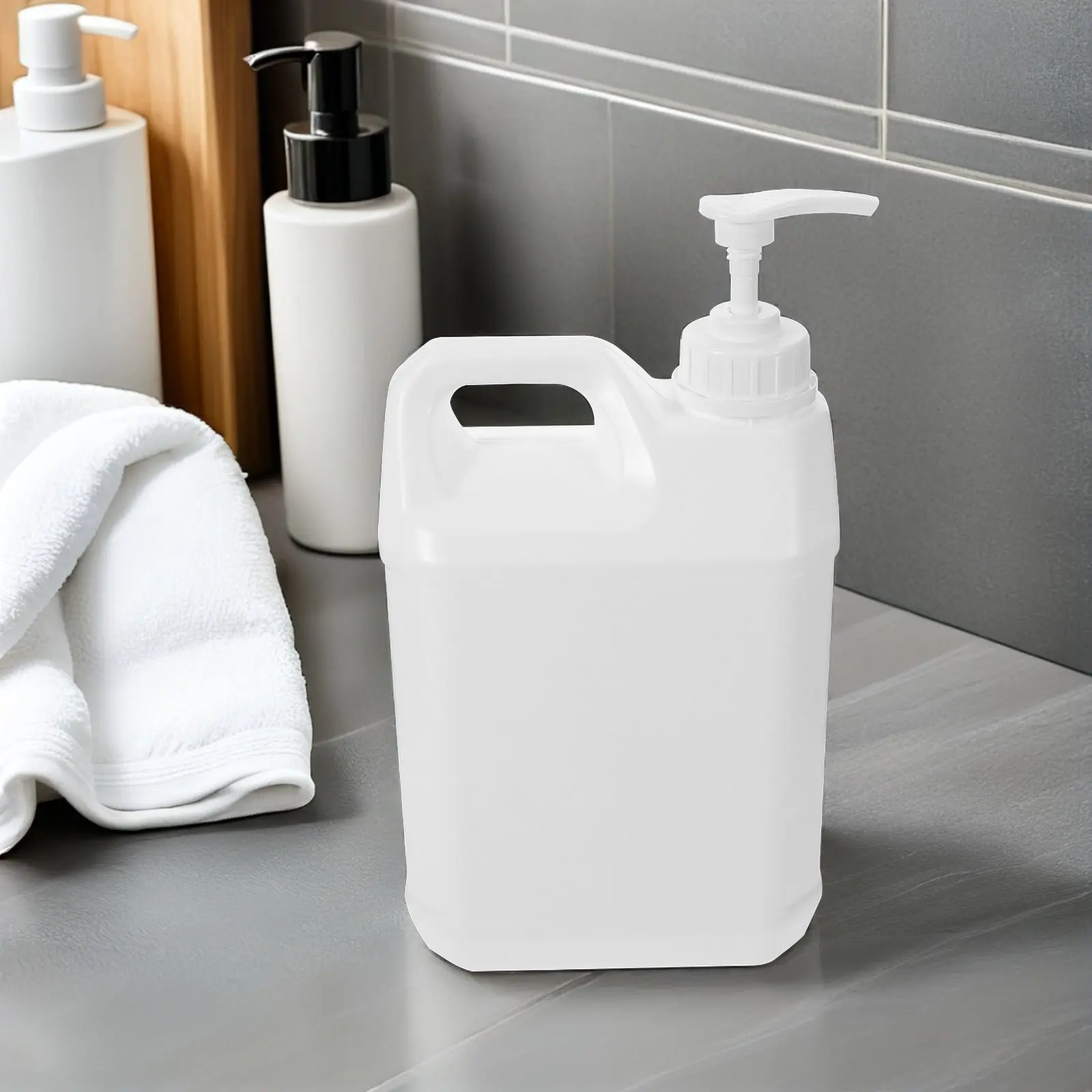 2Pcs Plastic Pump Bottle Dispenser 2.5L Extra Large Capacity Refillable Liquid Soap Dispenser for Shower Bathroom Kitchen
2Pcs Plastic Pump Bottle Dispenser 2.5L Extra Large Capacity Refillable Liquid Soap Dispenser for Shower Bathroom Kitchen