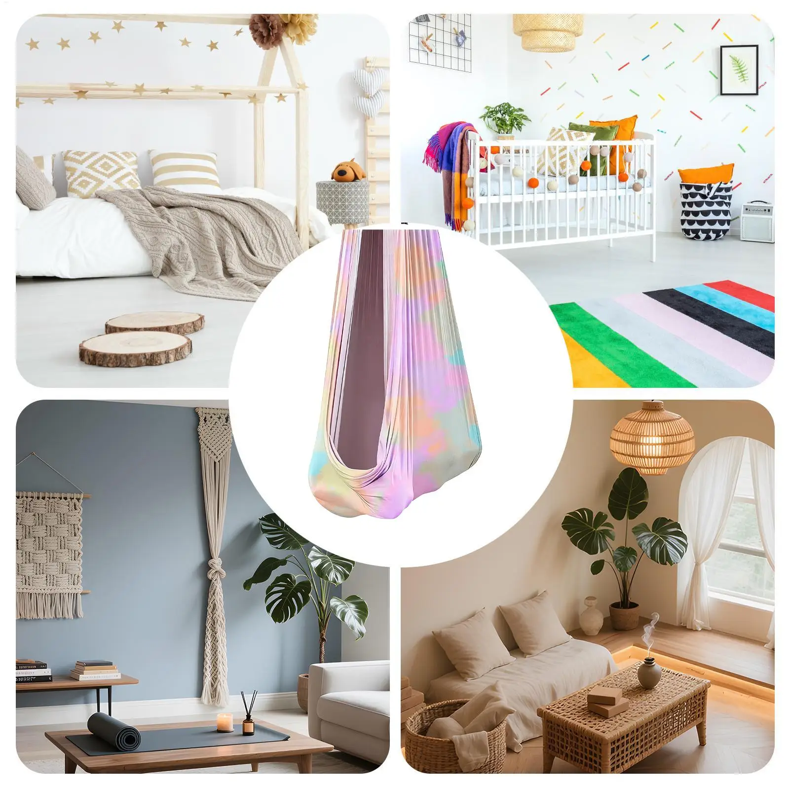 Hammock Swing Strong Load-Bearing Elastic Chair Cuddle Hammock Chair For Playroom Bedroom Living Room Play School Calm Down
Hammock Swing Strong Load-Bearing Elastic Chair Cuddle Hammock Chair For Playroom Bedroom Living Room Play School Calm Down