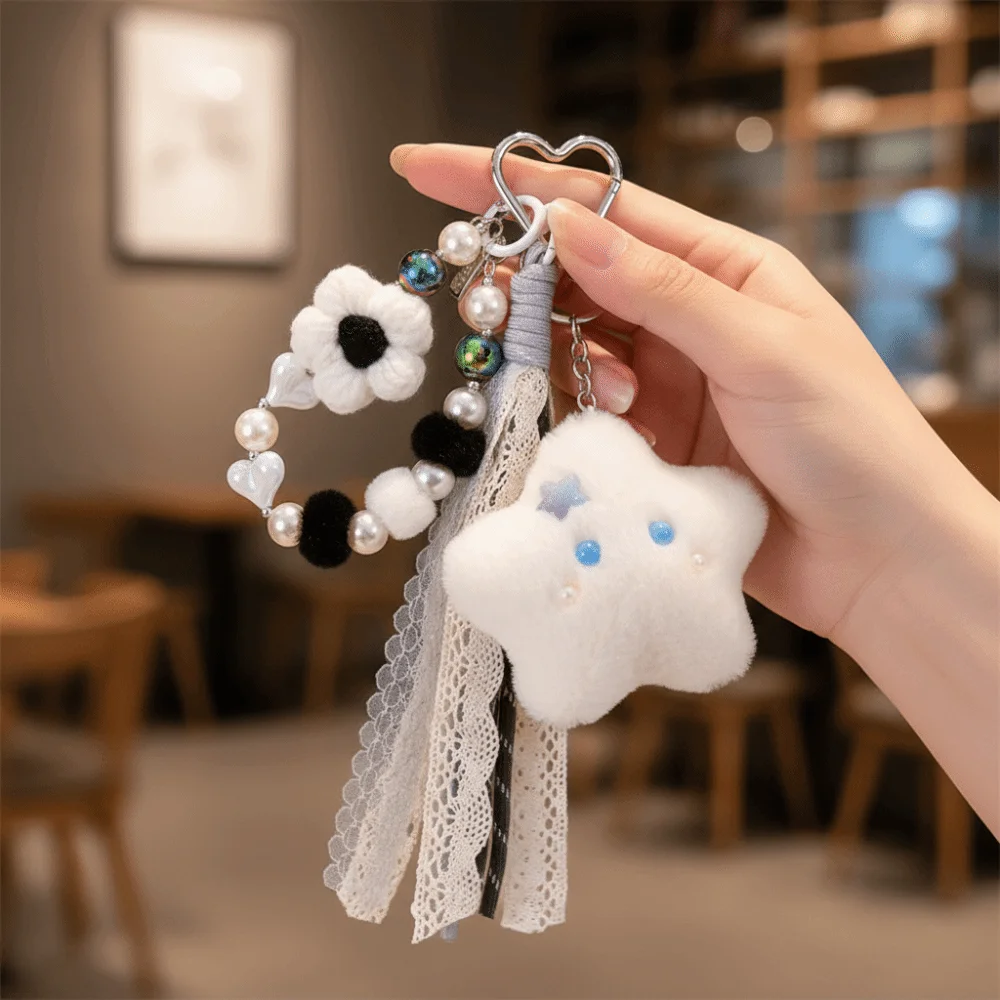 Keyring Bead Chain Star Keychain Stuffed Soft Star Pendant Cartoon Kawaii Bear Pendant Home Decor
Keyring Bead Chain Star Keychain Stuffed Soft Star Pendant Cartoon Kawaii Bear Pendant Home Decor