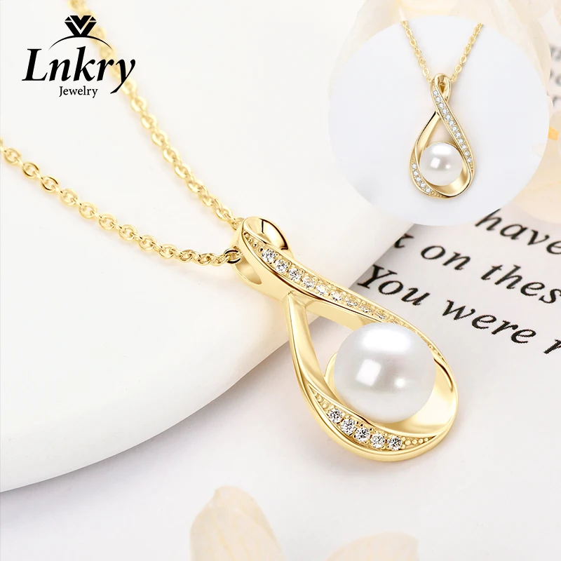 Lnkry 925 Sterling Silver Infinity Necklace 9mm Bread-shaped Natural Freshwater Pearl Pendant Necklaces For Women Jewelry Gift
Lnkry 925 Sterling Silver Infinity Necklace 9mm Bread-shaped Natural Freshwater Pearl Pendant Necklaces For Women Jewelry Gift