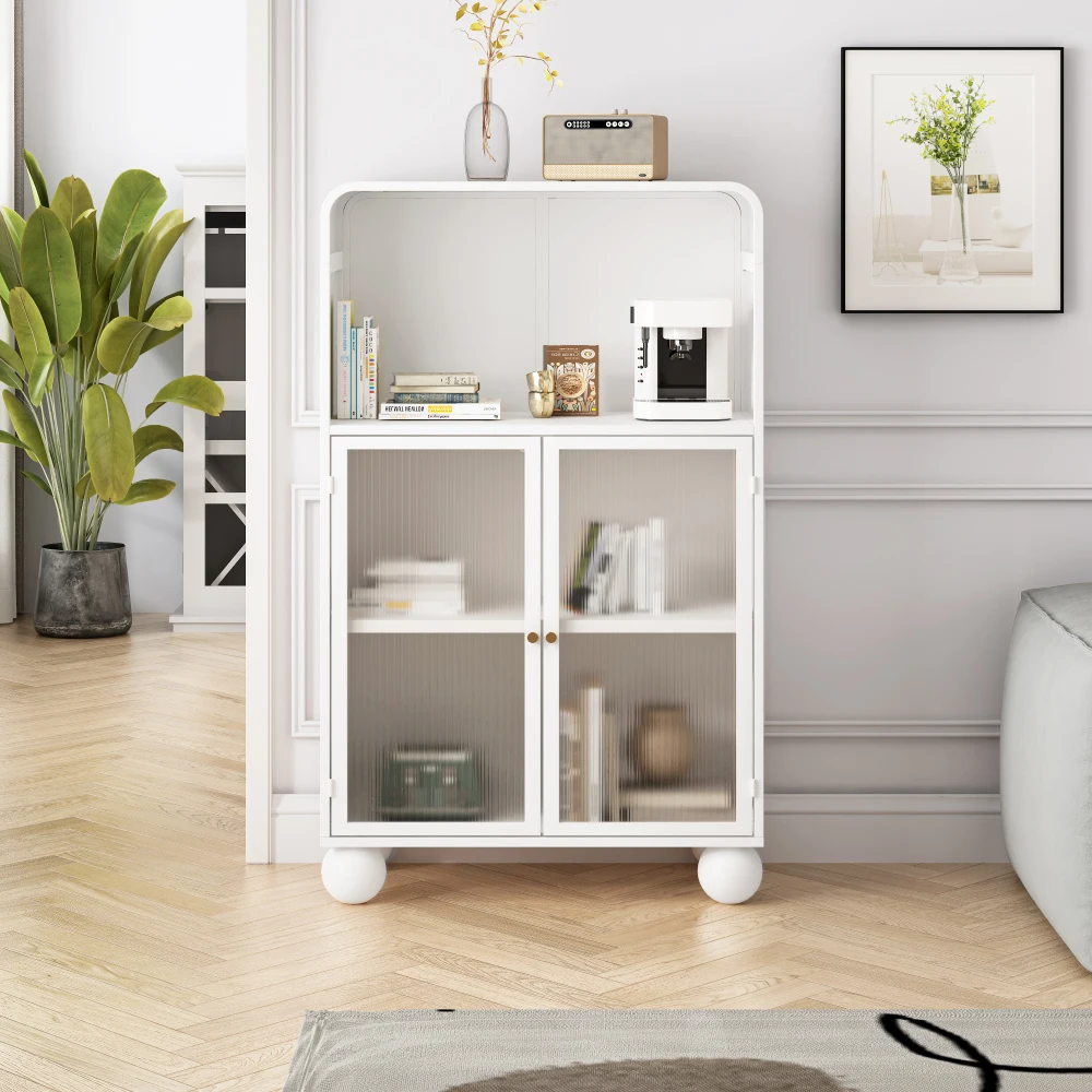 45.28" HBathroom Floor Cabinet with Glass Door, Freestanding Display Storage Cabinet for Bathroom, Living Room, Kitchen, Office
45.28" HBathroom Floor Cabinet with Glass Door, Freestanding Display Storage Cabinet for Bathroom, Living Room, Kitchen, Office
