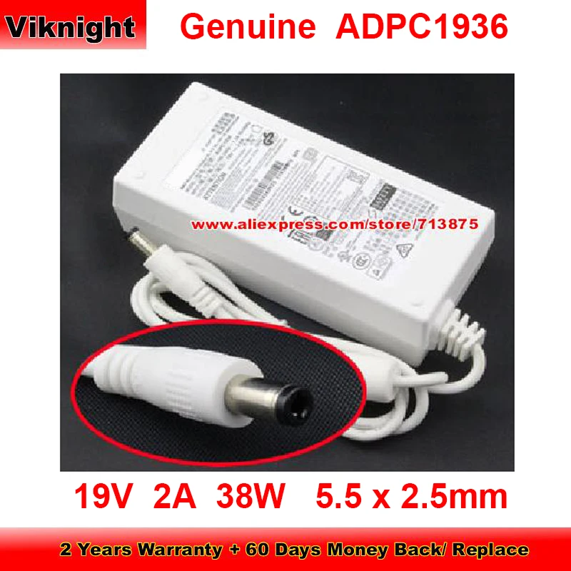 Genuine White ADPC1936 Ac Adapter 19V 2A 38W for Philips 226V4TFB/93 227E6L 247ESQ 276E7Q 247E6QSD 220C4LSB GW2406Z LCD MONITOR
Genuine White ADPC1936 Ac Adapter 19V 2A 38W for Philips 226V4TFB/93 227E6L 247ESQ 276E7Q 247E6QSD 220C4LSB GW2406Z LCD MONITOR