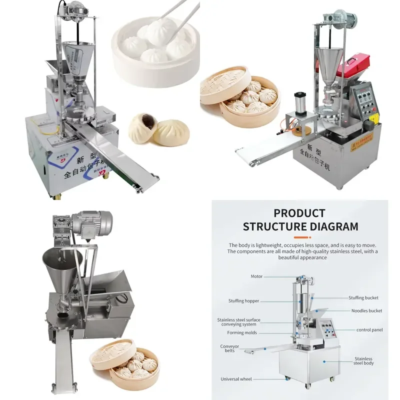Recycling Machine 2026 High Quality Automatic Chinese Steamed Bun Making Machine, Baozi Siopao Machine, Pork Meat Bun Machine
Recycling Machine 2026 High Quality Automatic Chinese Steamed Bun Making Machine, Baozi Siopao Machine, Pork Meat Bun Machine