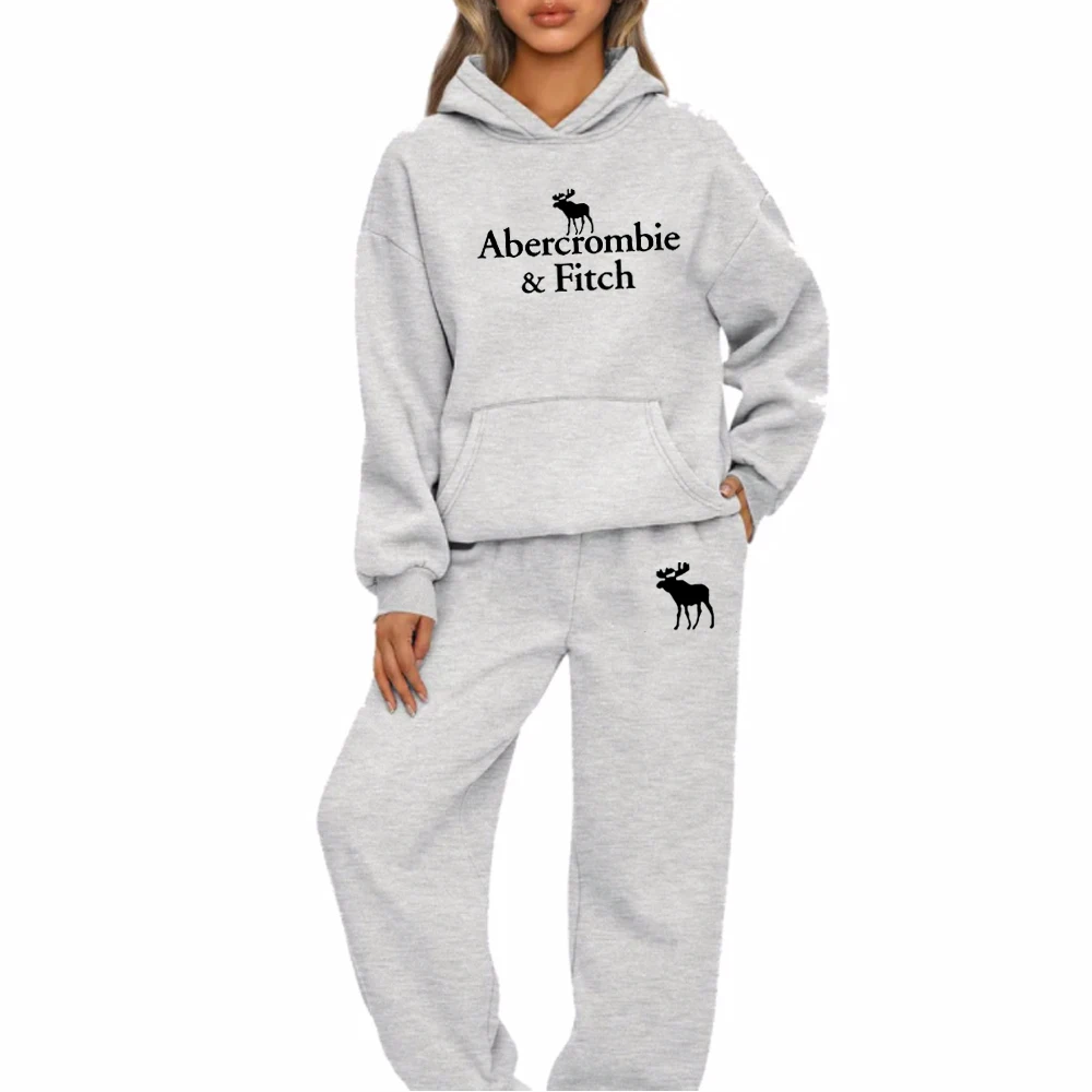 Women Tracksuit Hooded Sweatshirt + Pants Suit Female Color Block Casual Jogging Pullovers Lady Sport Trousers Outfits 2024
Women Tracksuit Hooded Sweatshirt + Pants Suit Female Color Block Casual Jogging Pullovers Lady Sport Trousers Outfits 2024
