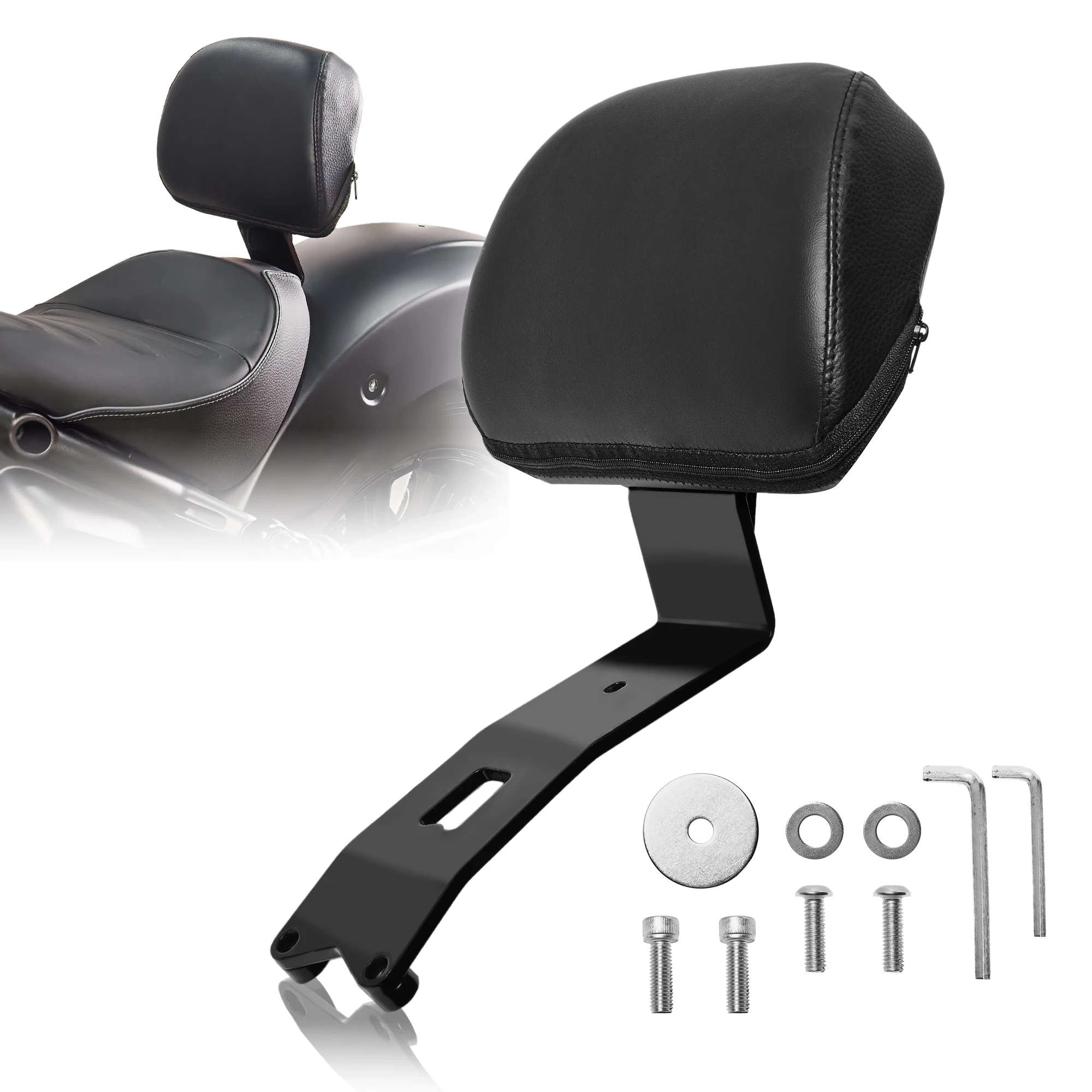 Motorcycle Bolt-on Driver Backrest Front Rider Back Rest with Thick Cushion Pad for Indian Scout Sixty Bobber Classic Solo Seat
Motorcycle Bolt-on Driver Backrest Front Rider Back Rest with Thick Cushion Pad for Indian Scout Sixty Bobber Classic Solo Seat