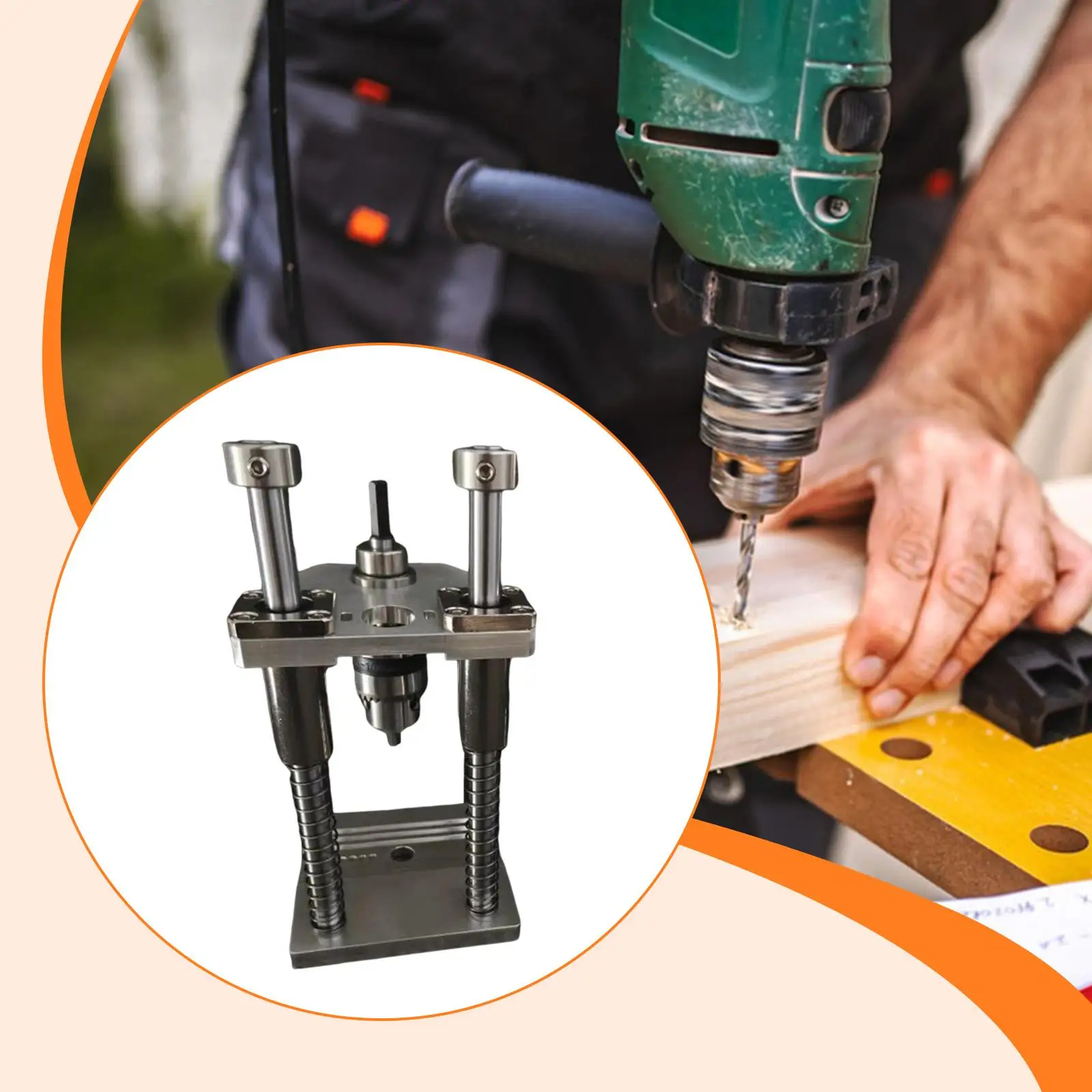 Vertical Drill Guide Bench Drill Press Stand Sturdy Portable Efficient Practical Professional Attachment for Workstation
Vertical Drill Guide Bench Drill Press Stand Sturdy Portable Efficient Practical Professional Attachment for Workstation