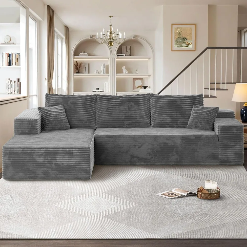 104" Cloudy Sectional L Shaped Couch for Living Room, No Assembly Required, Comfy Sofa with Deep Seat, Living Room Sofas
104" Cloudy Sectional L Shaped Couch for Living Room, No Assembly Required, Comfy Sofa with Deep Seat, Living Room Sofas