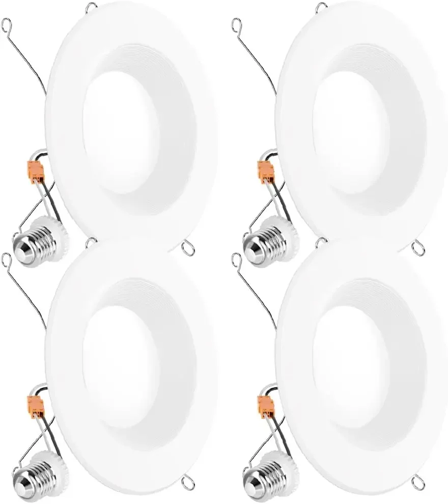6 Inch Retrofit LED Recessed Light, 965LM 13W, 5000K Daylight Dimmable, Damp Rated 4 Pack
6 Inch Retrofit LED Recessed Light, 965LM 13W, 5000K Daylight Dimmable, Damp Rated 4 Pack