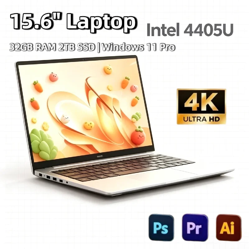 15.6 Inch Intel 4405U Ultra Slim Laptop Windows 11 16GB RAM 2TB SSD Gamer Notebook 1920x1080 Display Office Study Gaming PC 4K
15.6 Inch Intel 4405U Ultra Slim Laptop Windows 11 16GB RAM 2TB SSD Gamer Notebook 1920x1080 Display Office Study Gaming PC 4K