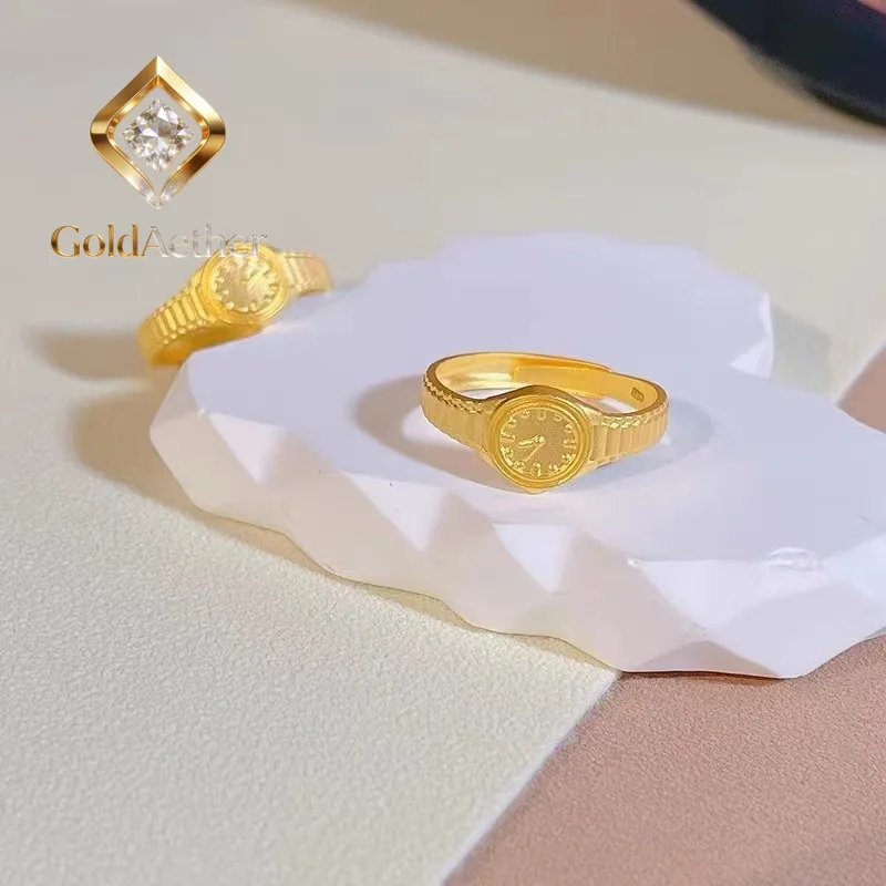 GoldNouveau Luxury 24K 9999 Pure Gold real gold Women's Watch Adjustable Size Ring
GoldNouveau Luxury 24K 9999 Pure Gold real gold Women's Watch Adjustable Size Ring