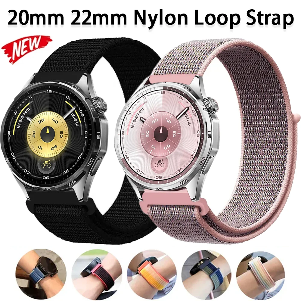 20mm 22mm Nylon Loop Strap For Huawei Watch 5 4 46mm GT6 GT6 Pro GT5-4 46mm Bracelet Wristband Amazfit Balance 2 Bip 6 Active 2
20mm 22mm Nylon Loop Strap For Huawei Watch 5 4 46mm GT6 GT6 Pro GT5-4 46mm Bracelet Wristband Amazfit Balance 2 Bip 6 Active 2
