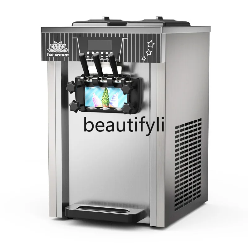 Soft Ice Cream Machine Commercial Small Vertical Cone Ice Cream Machine Desktop Three-Color Ice Cream Machine
Soft Ice Cream Machine Commercial Small Vertical Cone Ice Cream Machine Desktop Three-Color Ice Cream Machine