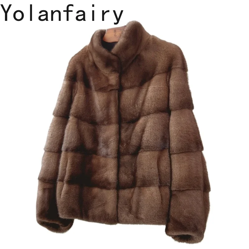 YOLANFAIRY High-end Natural Fur Coat Woman Mink Jacket 2026 Luxury Winter Elegant Short Real Mink Fur Coats Women's Jackets Warm
YOLANFAIRY High-end Natural Fur Coat Woman Mink Jacket 2026 Luxury Winter Elegant Short Real Mink Fur Coats Women's Jackets Warm