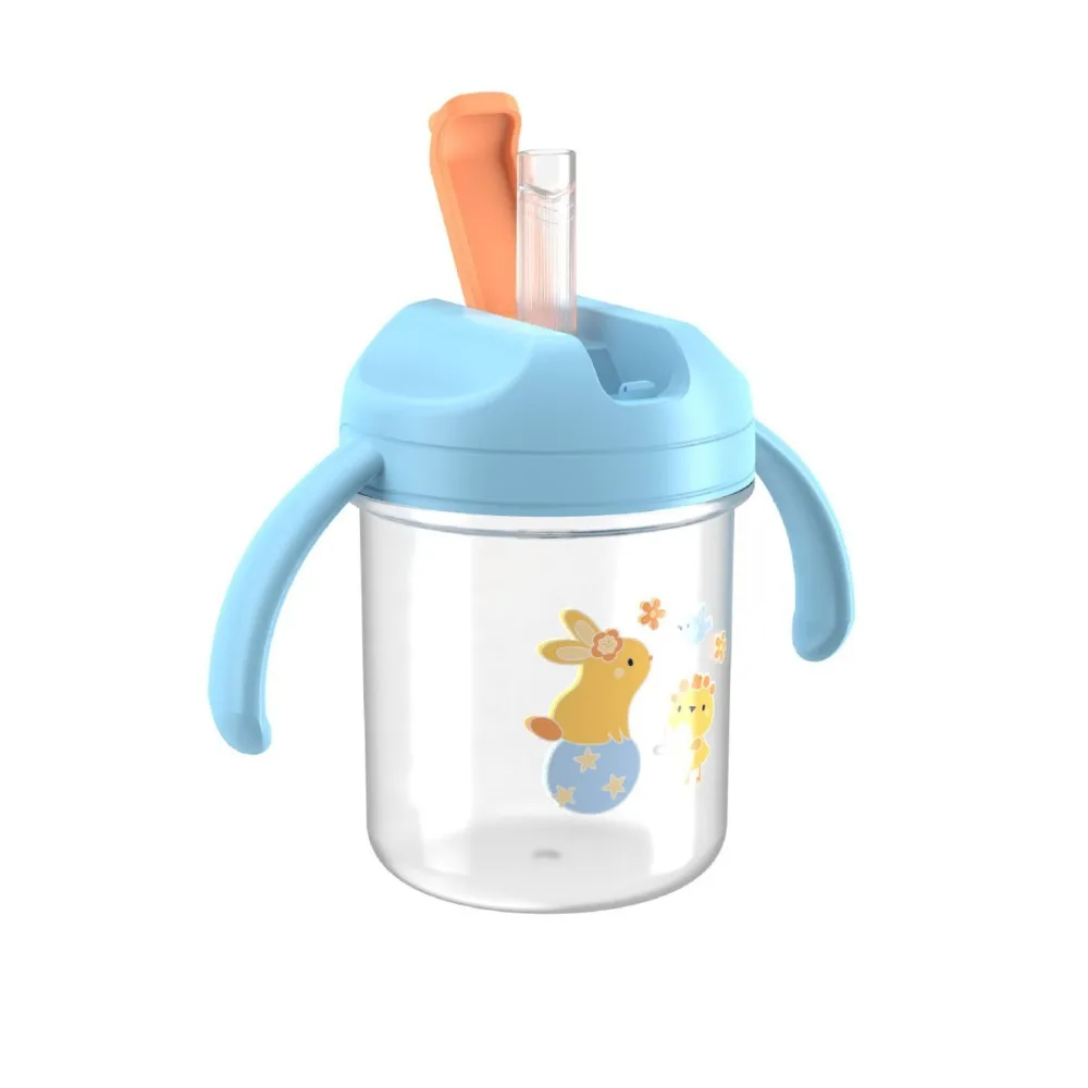 New with Straw Cup Spill-Proof Food-grade PP Water Bottles 280ml Babies Trainer Cup
New with Straw Cup Spill-Proof Food-grade PP Water Bottles 280ml Babies Trainer Cup