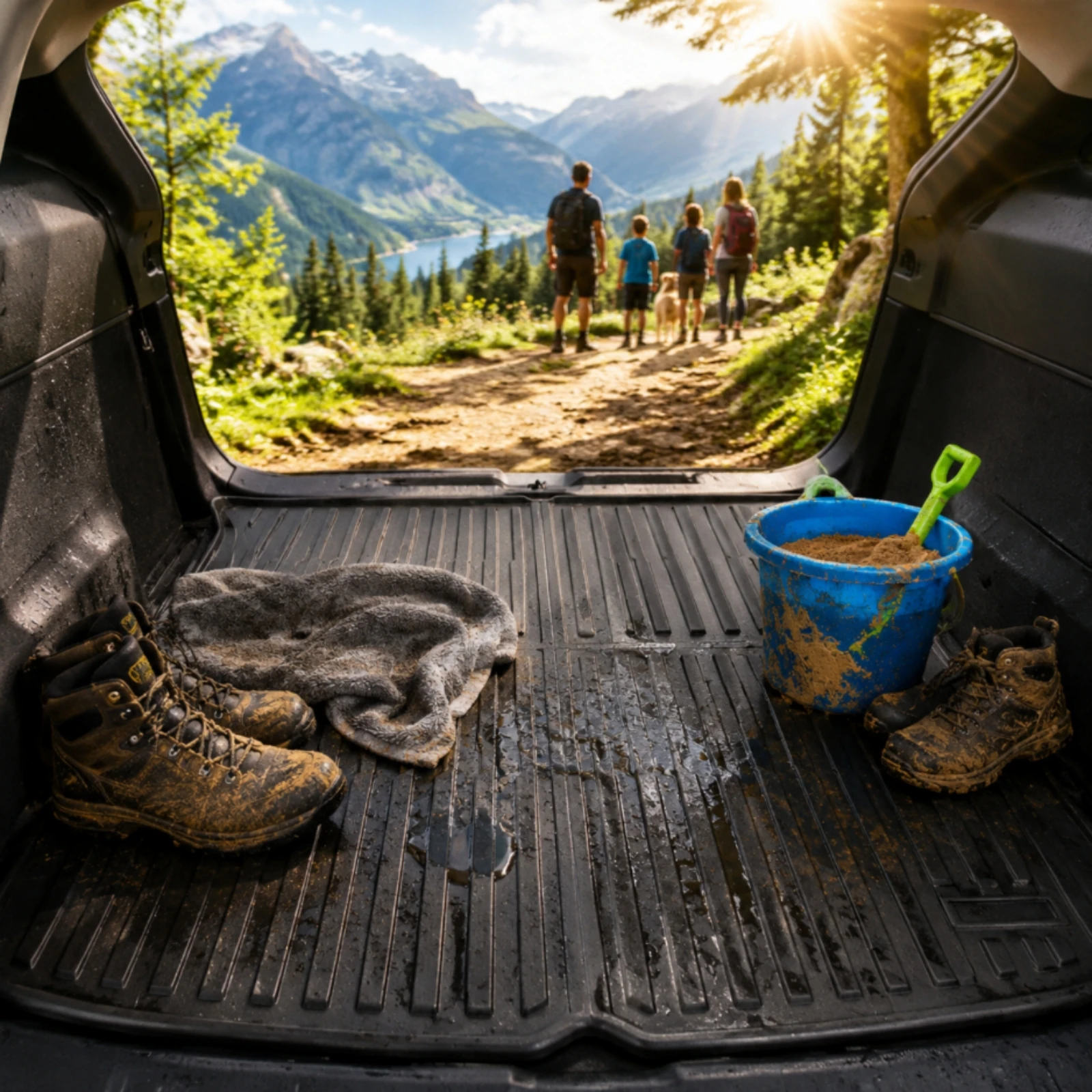 Tailored Fit Trunk Mat Waterproof TPE Luggage Liner Full Trunk Protector Mat Deep Channel Design TPE Car Floor Liners Odorless
Tailored Fit Trunk Mat Waterproof TPE Luggage Liner Full Trunk Protector Mat Deep Channel Design TPE Car Floor Liners Odorless