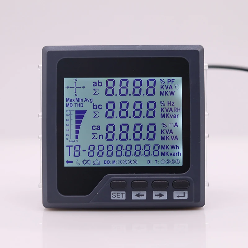 RS485 Modbus-RTU 3 phase multifunction panel meter analyzer A,V,W,kWh,cos, Hz, Var , power meter energy meter 3 phase
RS485 Modbus-RTU 3 phase multifunction panel meter analyzer A,V,W,kWh,cos, Hz, Var , power meter energy meter 3 phase