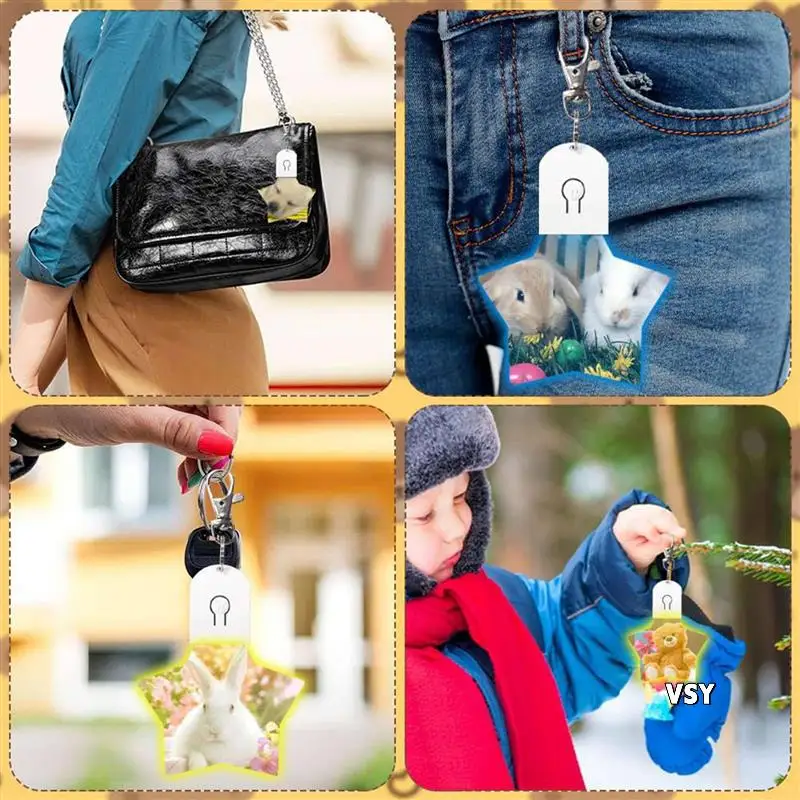 12 Pcs Sublimation Blank Keychains Heat Transfer Printing LED Acrylic Keychains Lighted Keyrings Pendant, Star
12 Pcs Sublimation Blank Keychains Heat Transfer Printing LED Acrylic Keychains Lighted Keyrings Pendant, Star