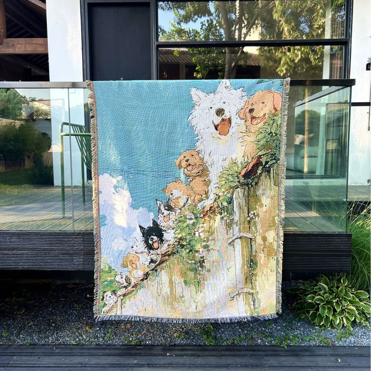 Cross-Border Knitted Cloth Towel Doggie Playground Sofa Blanket Medieval Art Tapestry Warm Cozy Polyester Cotton Knit Blanket
Cross-Border Knitted Cloth Towel Doggie Playground Sofa Blanket Medieval Art Tapestry Warm Cozy Polyester Cotton Knit Blanket
