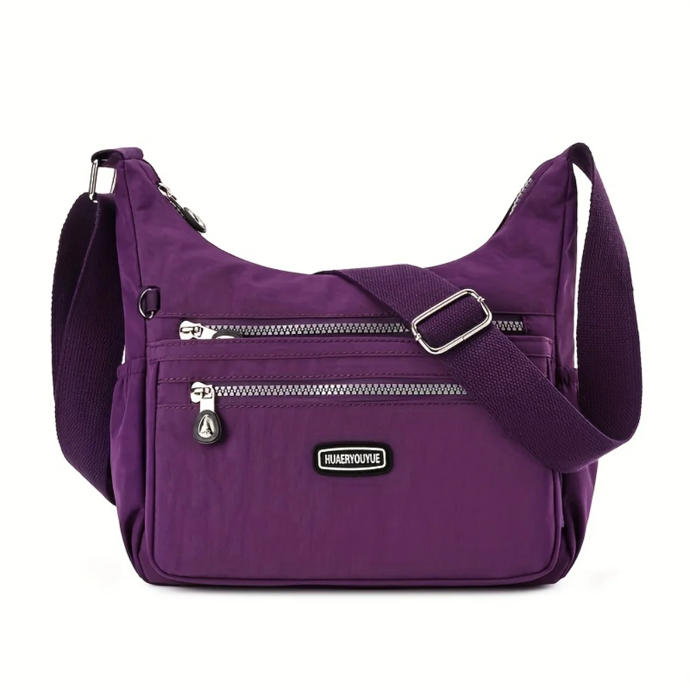 Nylon Crossbody Bag, Lightweight Zipper Shoulder Bag, Multi Pockets Messenger Bag Purses
Nylon Crossbody Bag, Lightweight Zipper Shoulder Bag, Multi Pockets Messenger Bag Purses