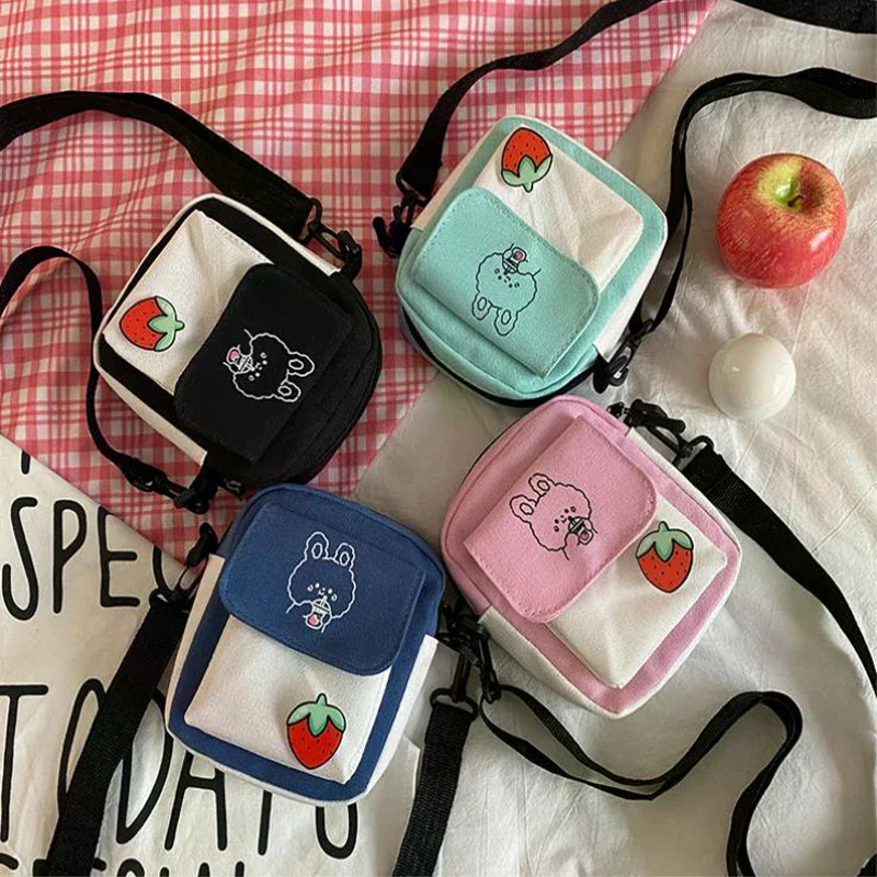 Canvas Women‘s Phone Bag Cartoon Printed Shoulder Messenger Bag Fashion Casual Handbag
Canvas Women‘s Phone Bag Cartoon Printed Shoulder Messenger Bag Fashion Casual Handbag