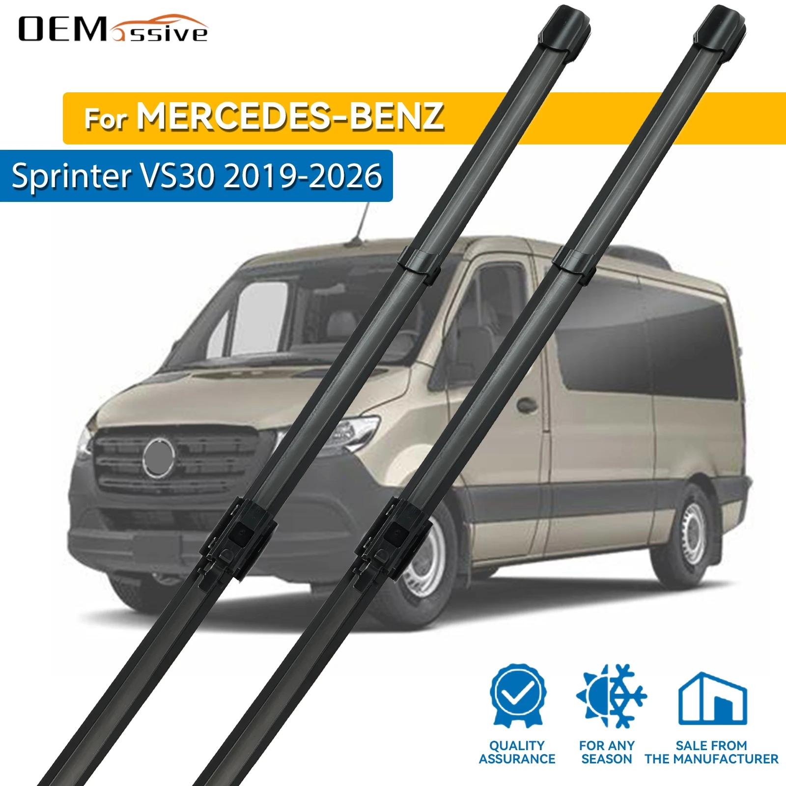 Для Mercedes-Benz Sprinter W907 W910 2019-2026 щетки стеклоочистителя переднего стекла автомобиля 2 шт. авто щетки от дождя для ветрового стекла
Для Mercedes-Benz Sprinter W907 W910 2019-2026 щетки стеклоочистителя переднего стекла автомобиля 2 шт. авто щетки от дождя для ветрового стекла